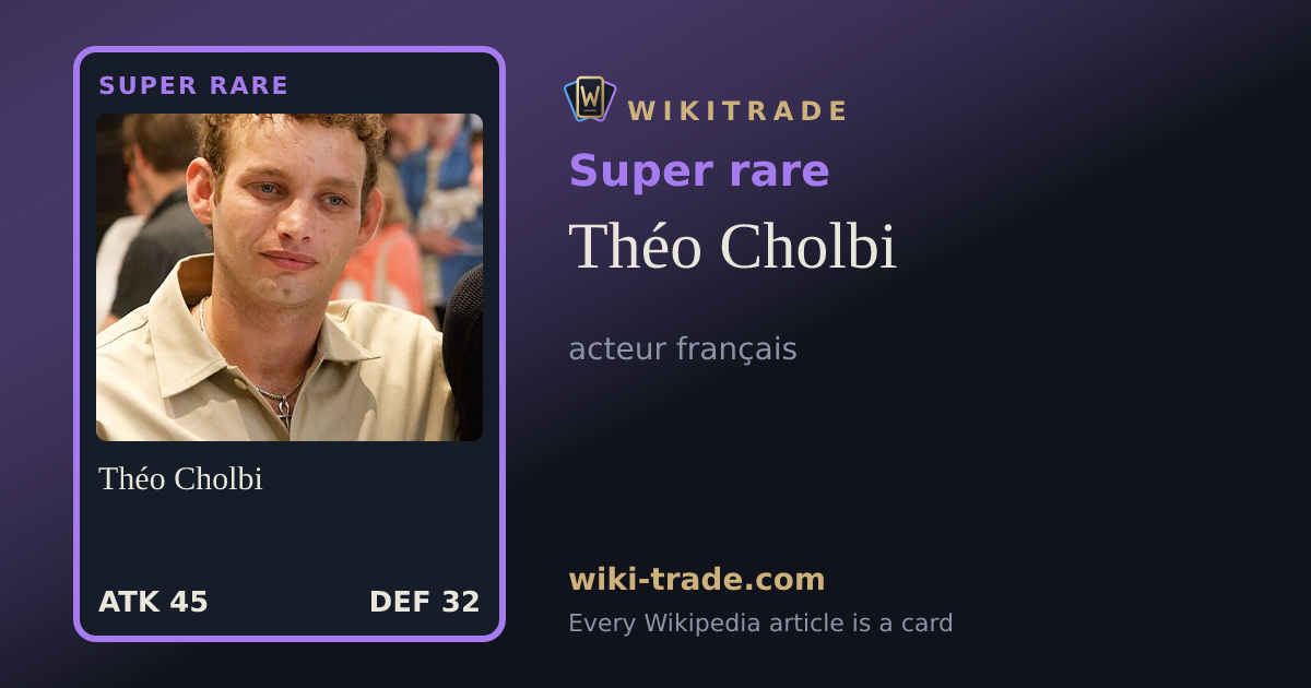 Théo Cholbi — Super rare card