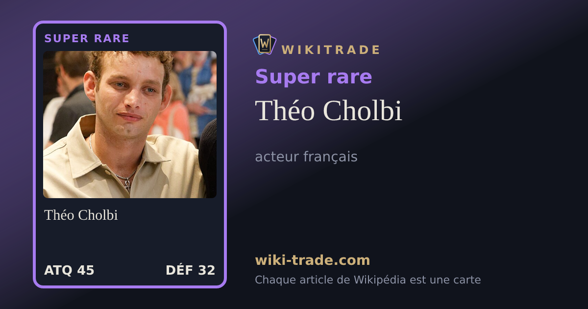 Théo Cholbi — carte Super rare