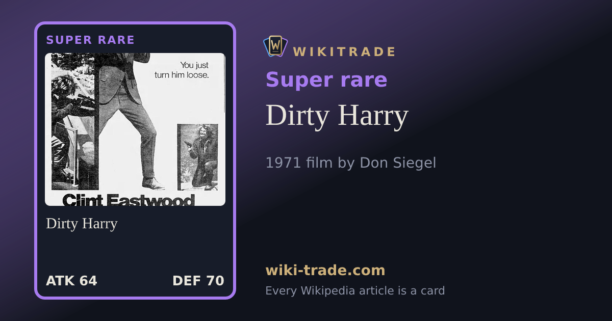 Dirty Harry — Super rare card
