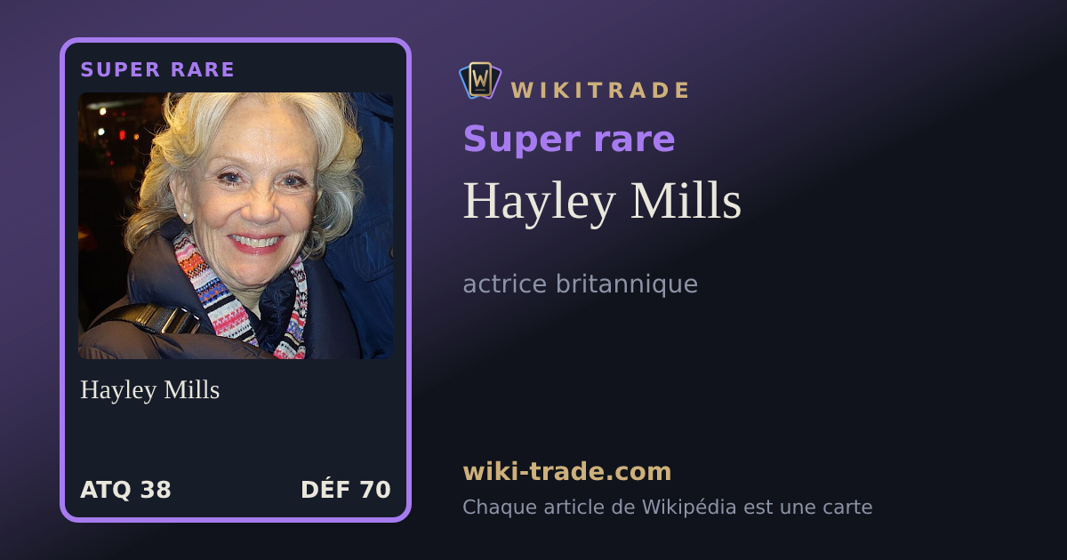 Hayley Mills — carte Super rare