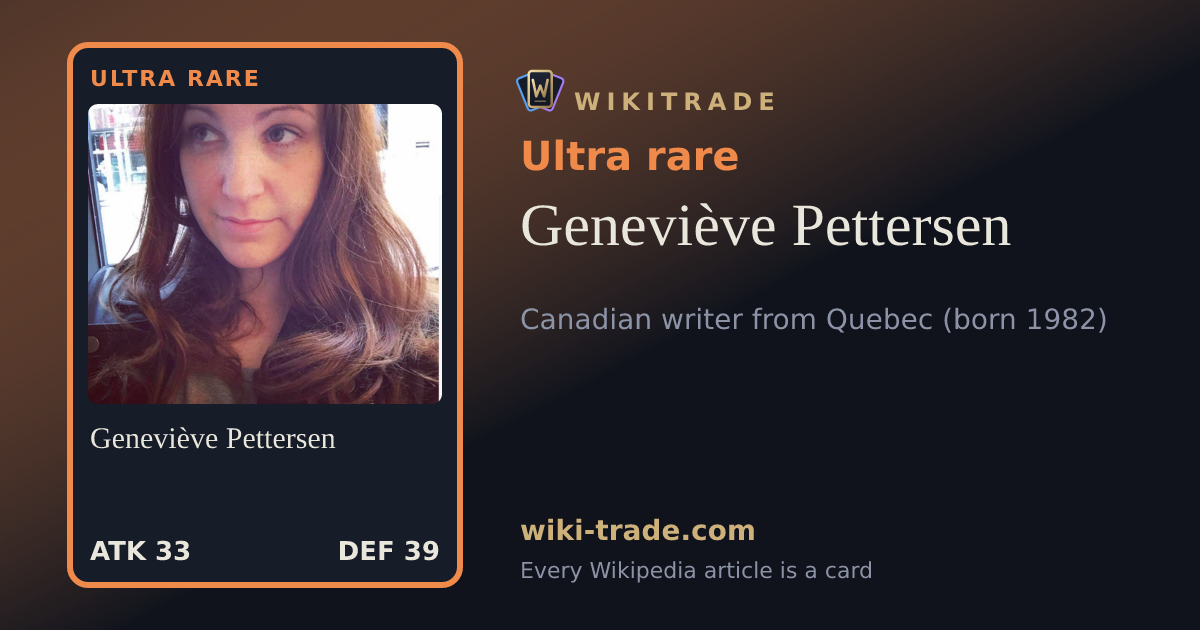 Geneviève Pettersen — Ultra rare card