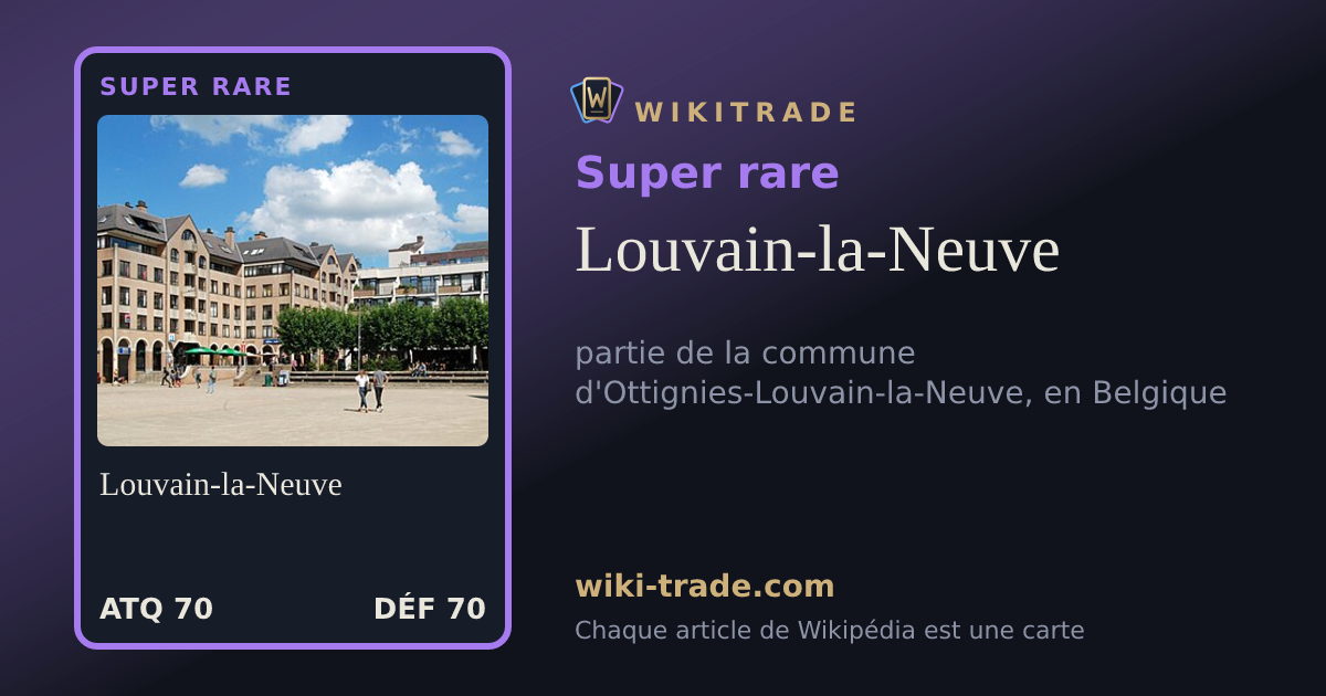 Louvain-la-Neuve — carte Super rare