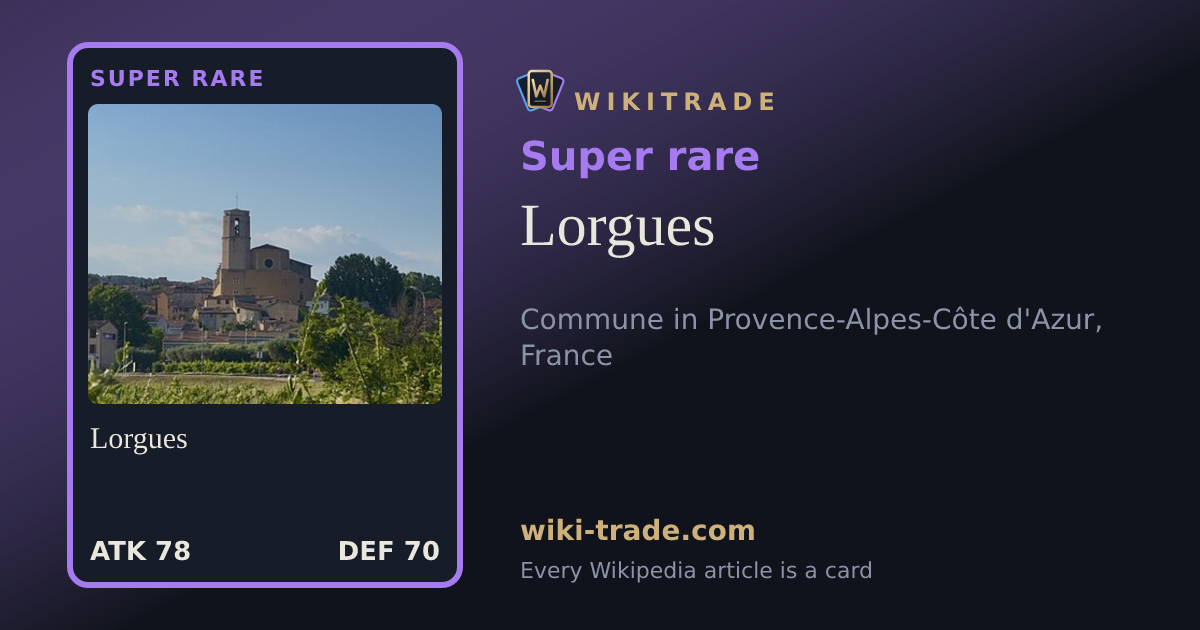 Lorgues — Super rare card