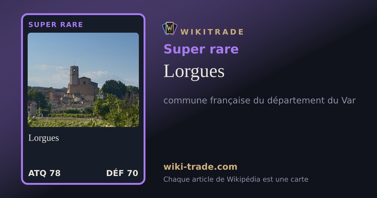 Lorgues — carte Super rare