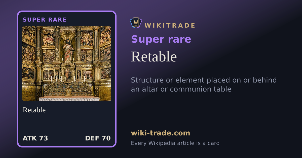 Retable — Super rare card