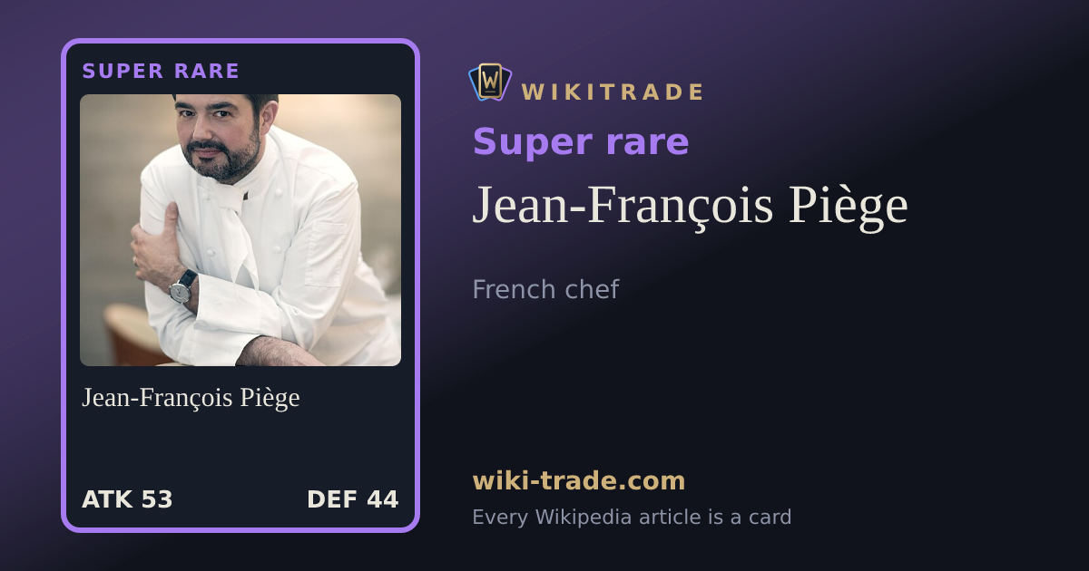 Jean-François Piège — Super rare card