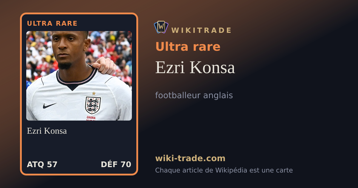 Ezri Konsa — carte Ultra rare