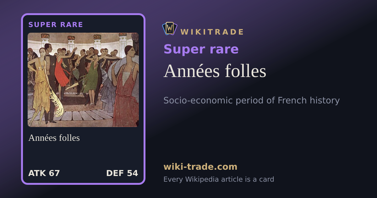 Années folles — Super rare card