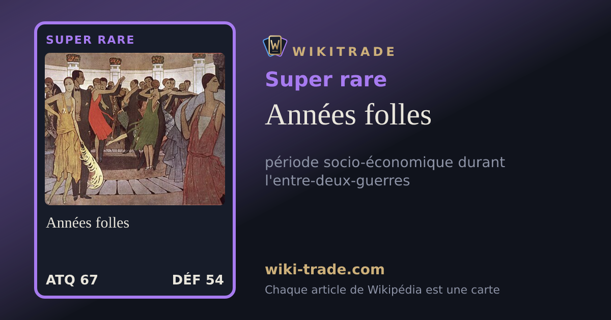 Années folles — carte Super rare