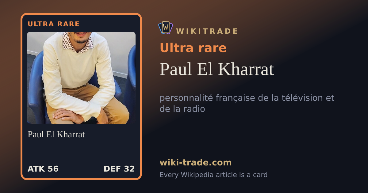 Paul El Kharrat — Ultra rare card