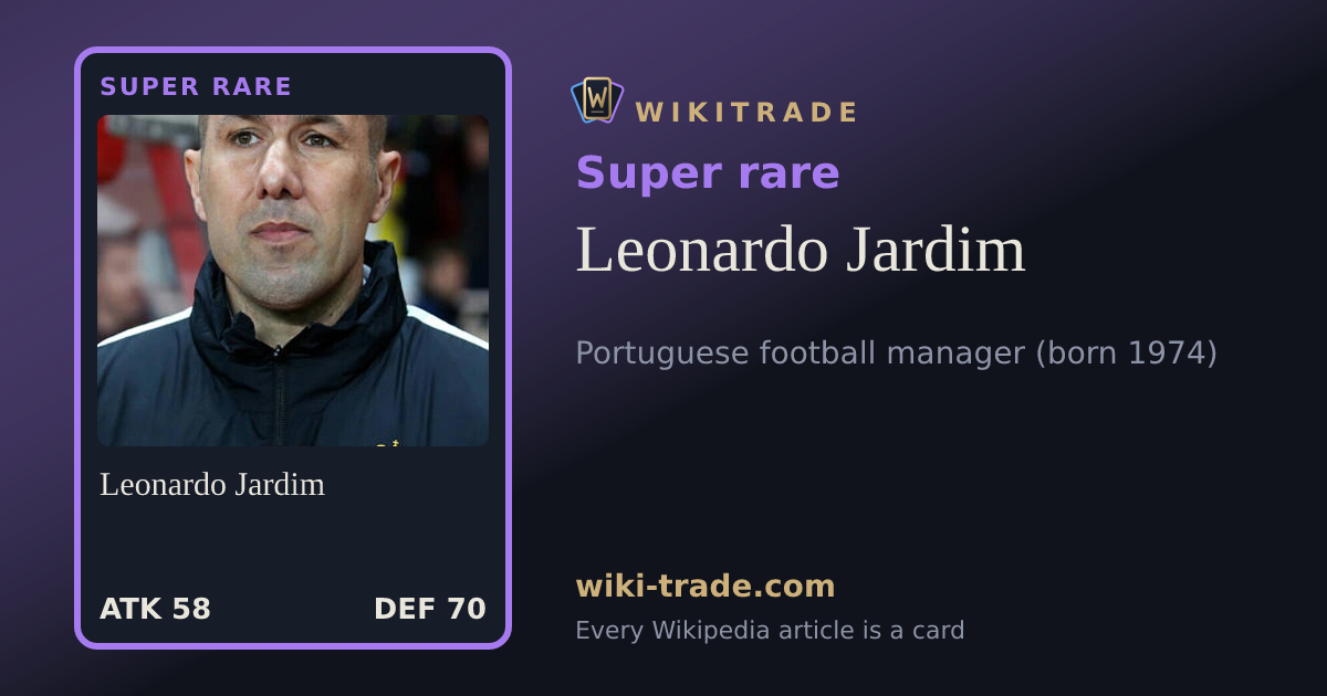 Leonardo Jardim — Super rare card