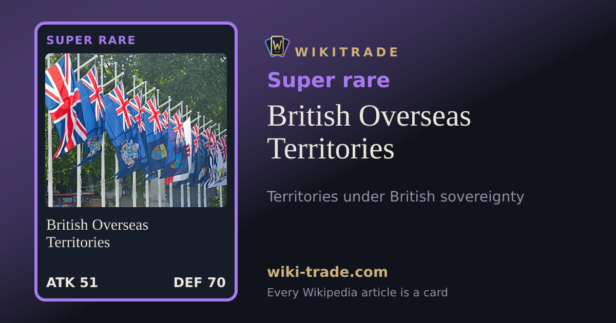 British Overseas Territories — Super rare card