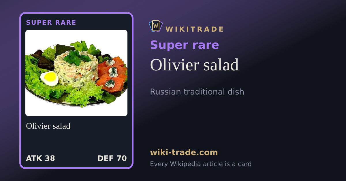Olivier salad — Super rare card