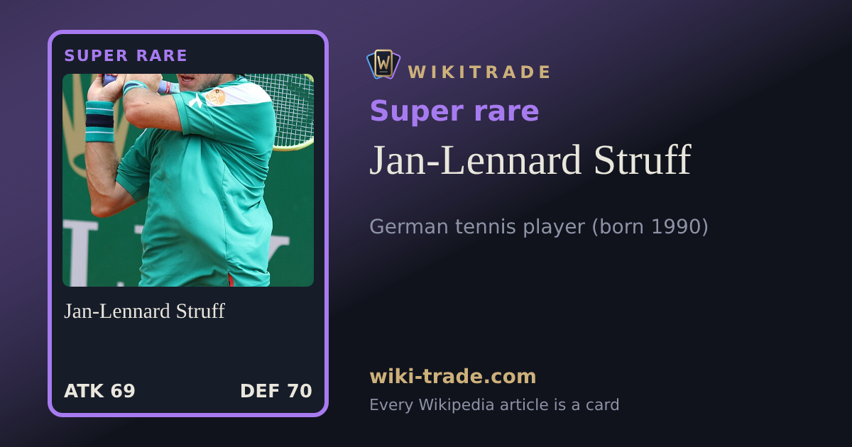 Jan-Lennard Struff — Super rare card