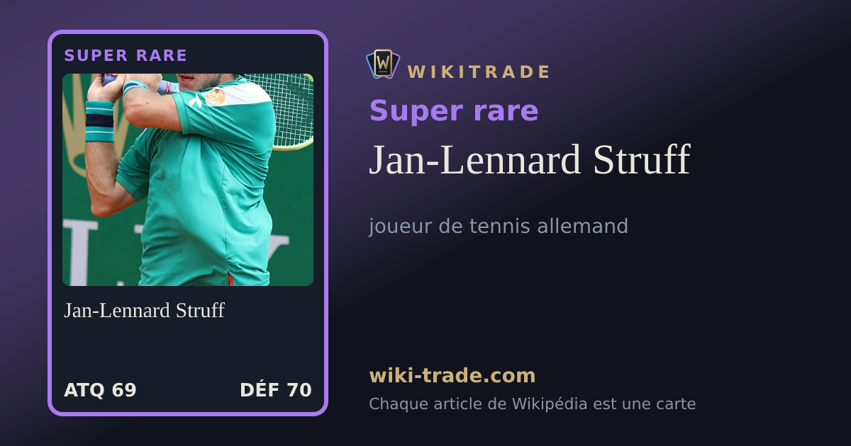 Jan-Lennard Struff — carte Super rare