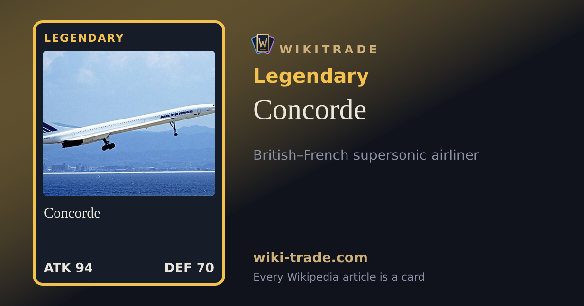 Concorde — Legendary card