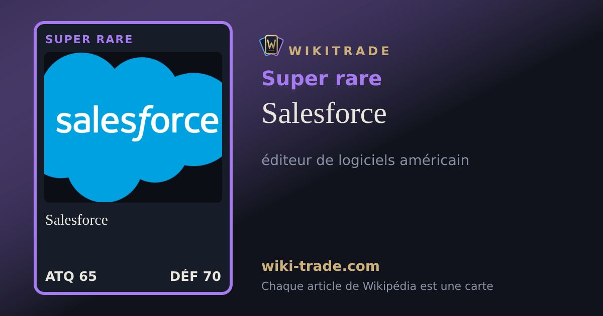 Salesforce — carte Super rare