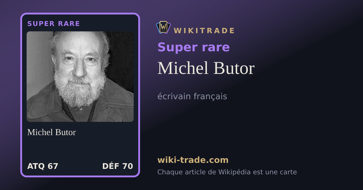 Michel Butor — carte Super rare
