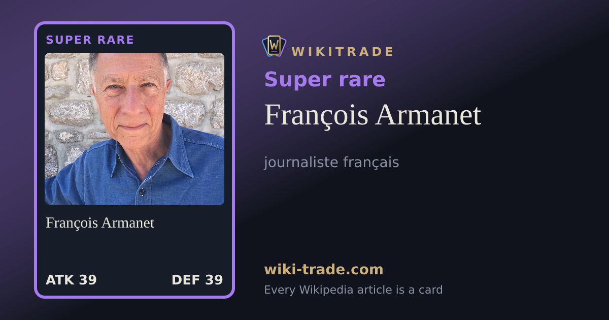 François Armanet — Super rare card