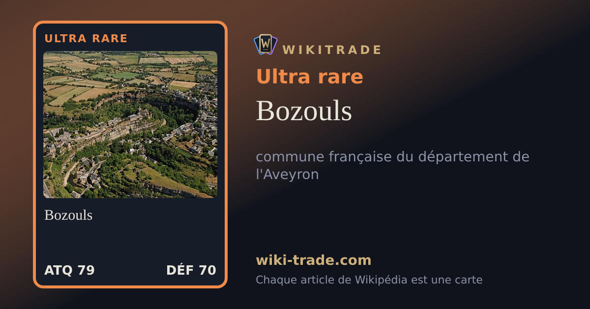 Bozouls — carte Ultra rare