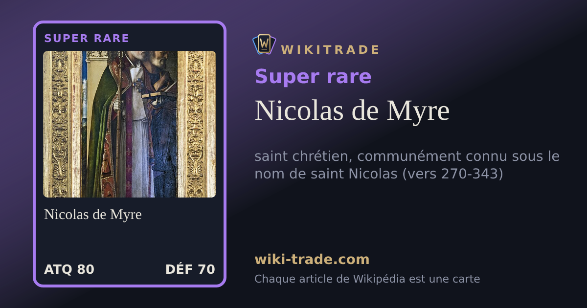 Nicolas de Myre — carte Super rare