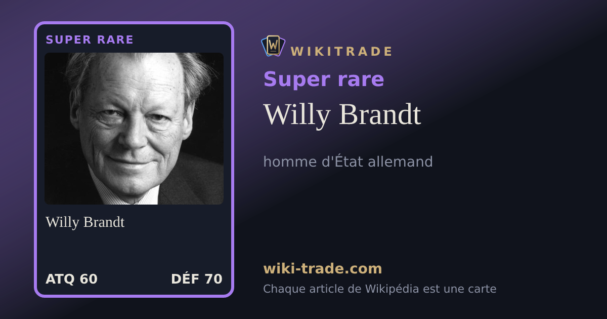 Willy Brandt — carte Super rare