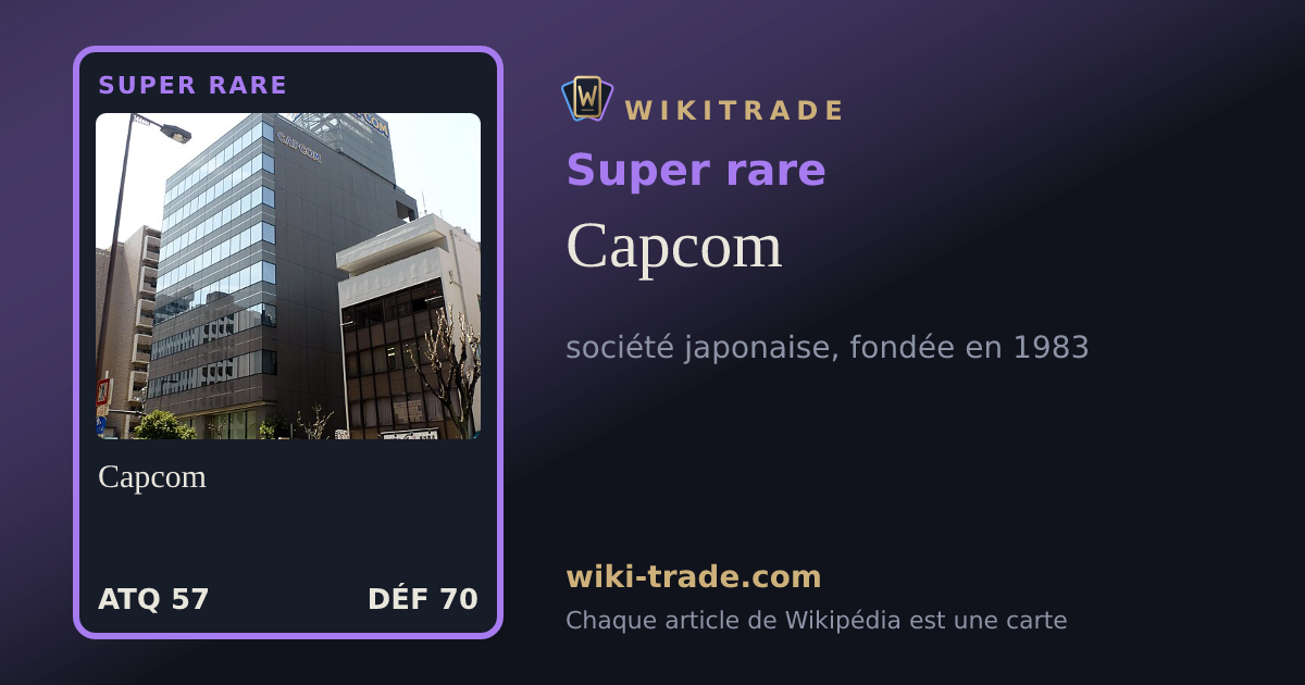 Capcom — carte Super rare