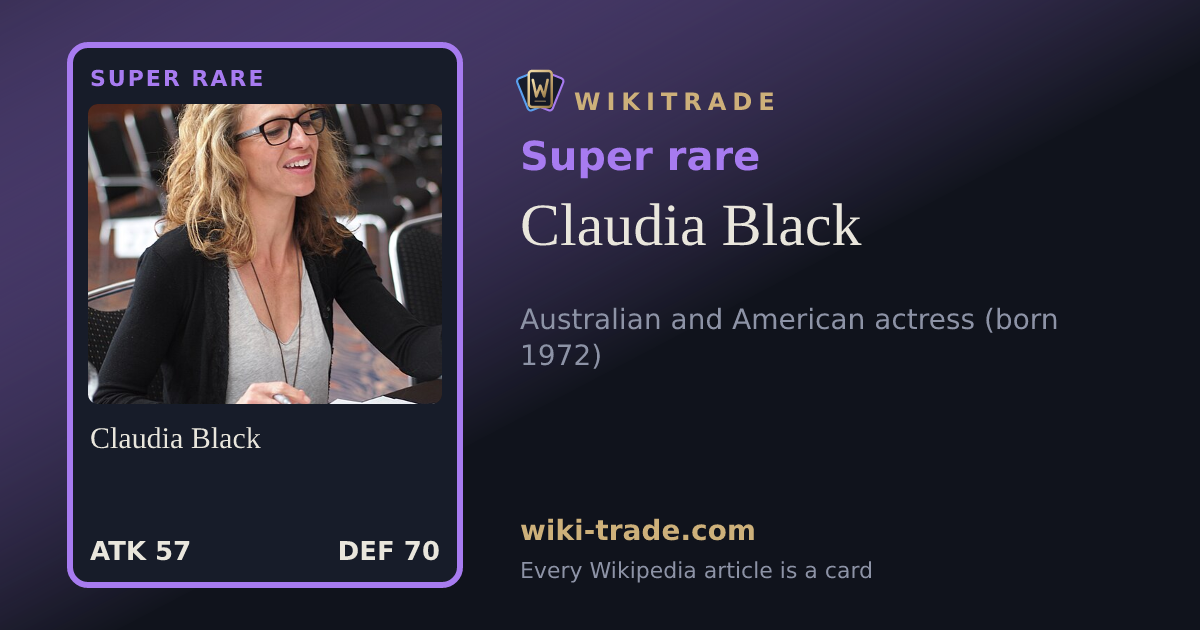Claudia Black — Super rare card