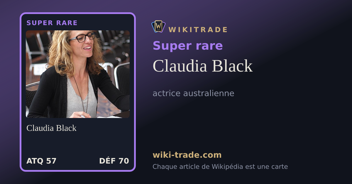 Claudia Black — carte Super rare