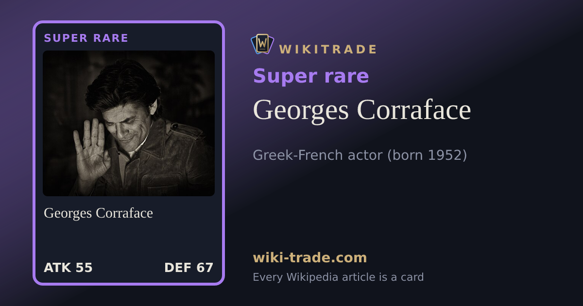 Georges Corraface — Super rare card