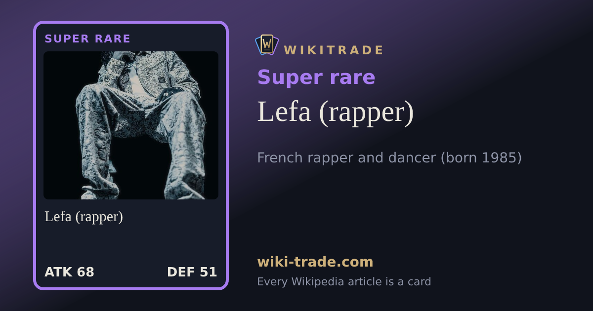 Lefa (rapper) — Super rare card