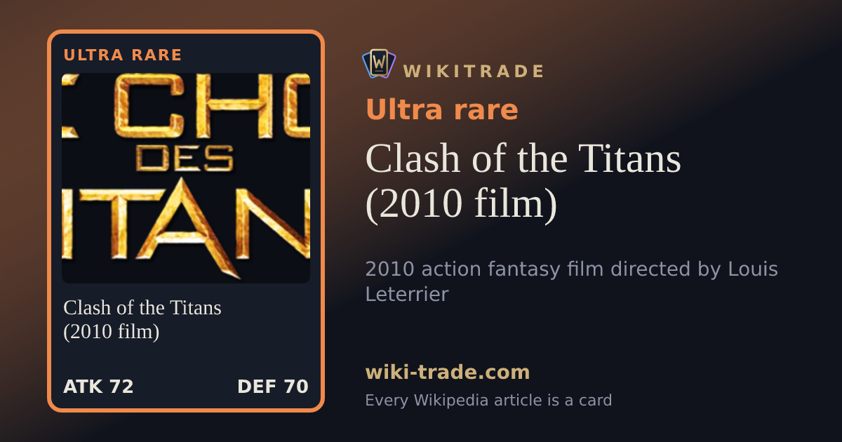 Clash of the Titans (2010 film) — Ultra rare card