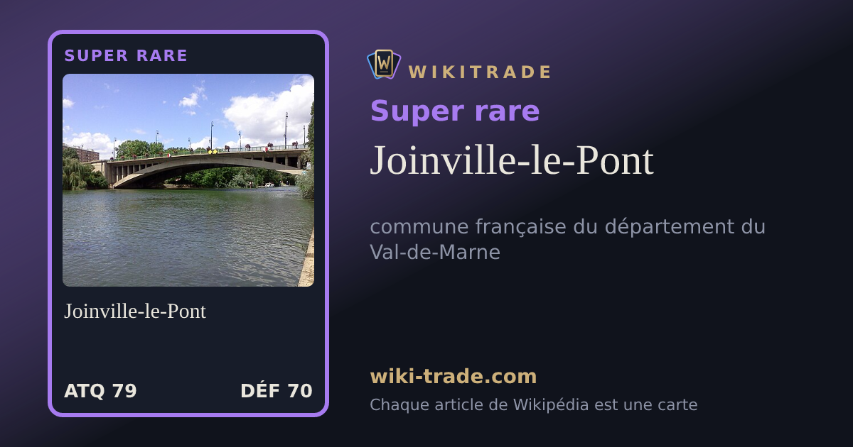 Joinville-le-Pont — carte Super rare