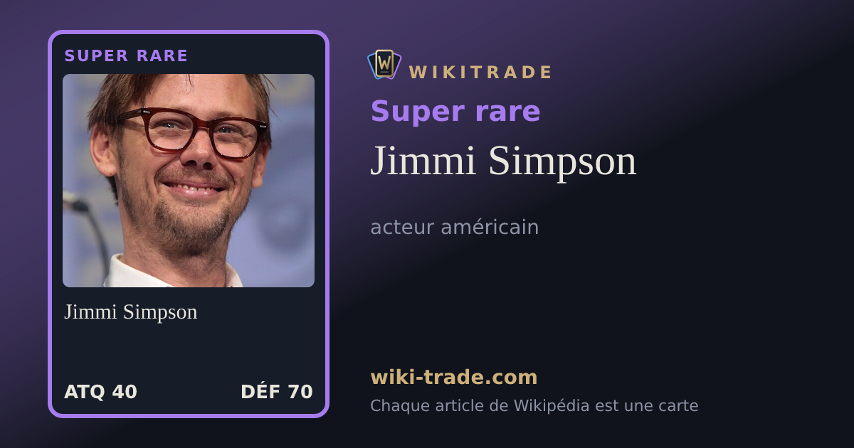Jimmi Simpson — carte Super rare
