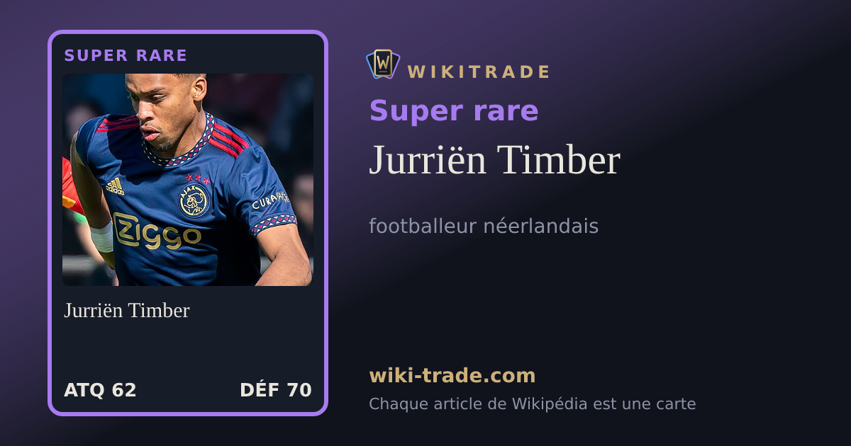 Jurriën Timber — carte Super rare