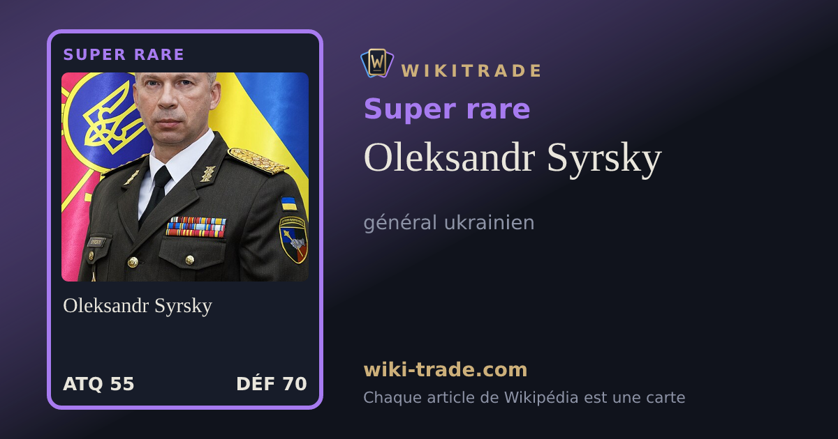 Oleksandr Syrsky — carte Super rare