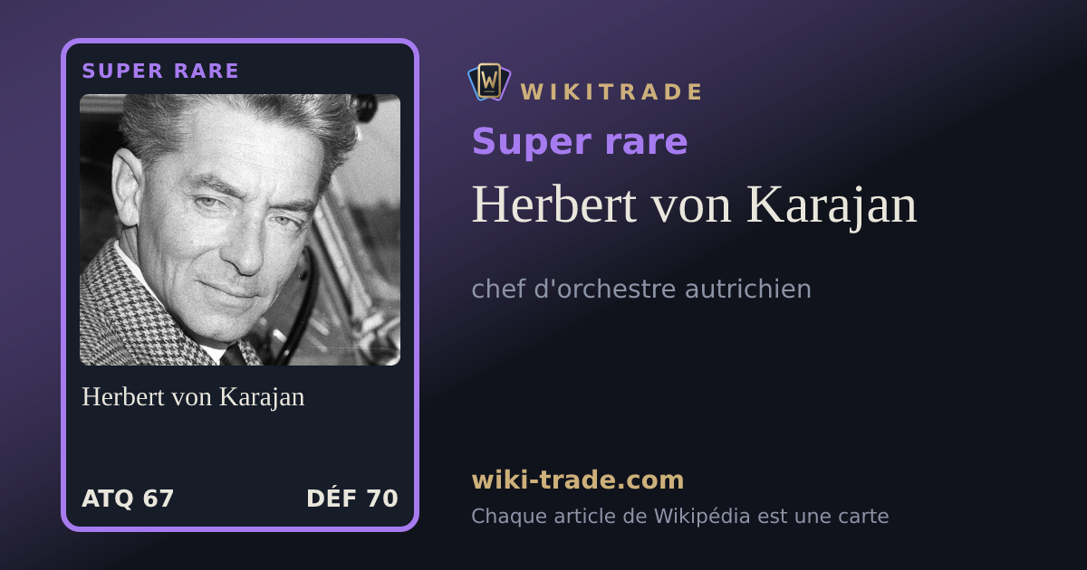 Herbert von Karajan — carte Super rare
