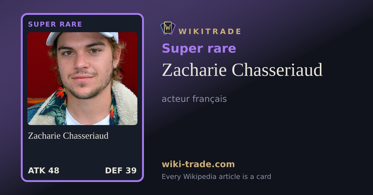 Zacharie Chasseriaud — Super rare card
