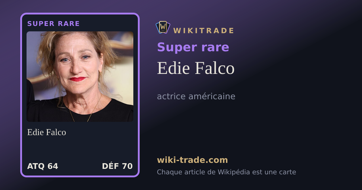 Edie Falco — carte Super rare