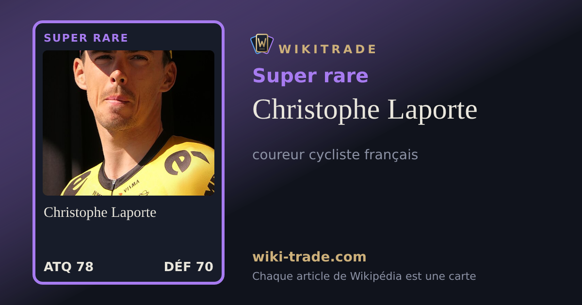 Christophe Laporte — carte Super rare