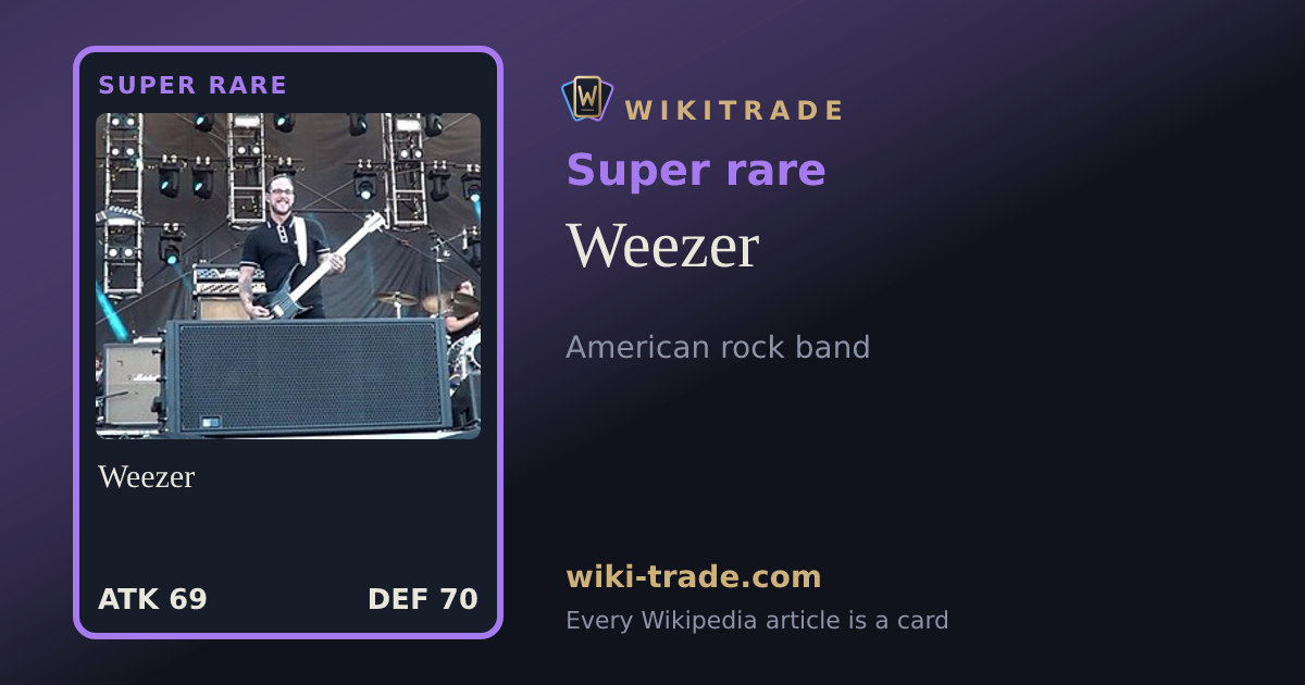 Weezer — Super rare card