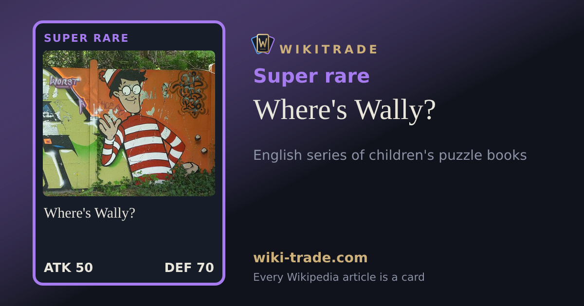 Where's Wally? — Super rare card