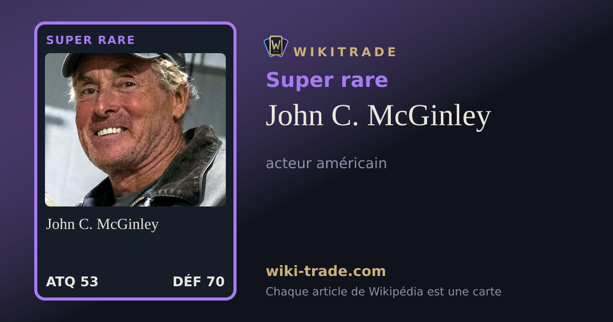 John C. McGinley — carte Super rare