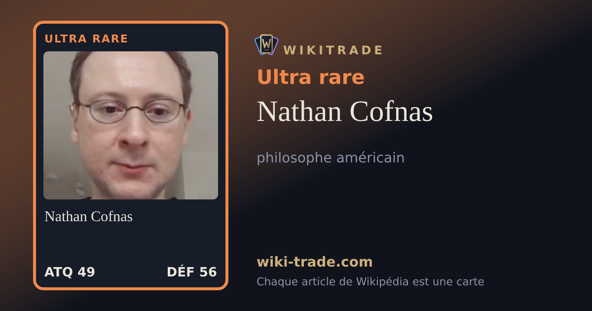 Nathan Cofnas — carte Ultra rare