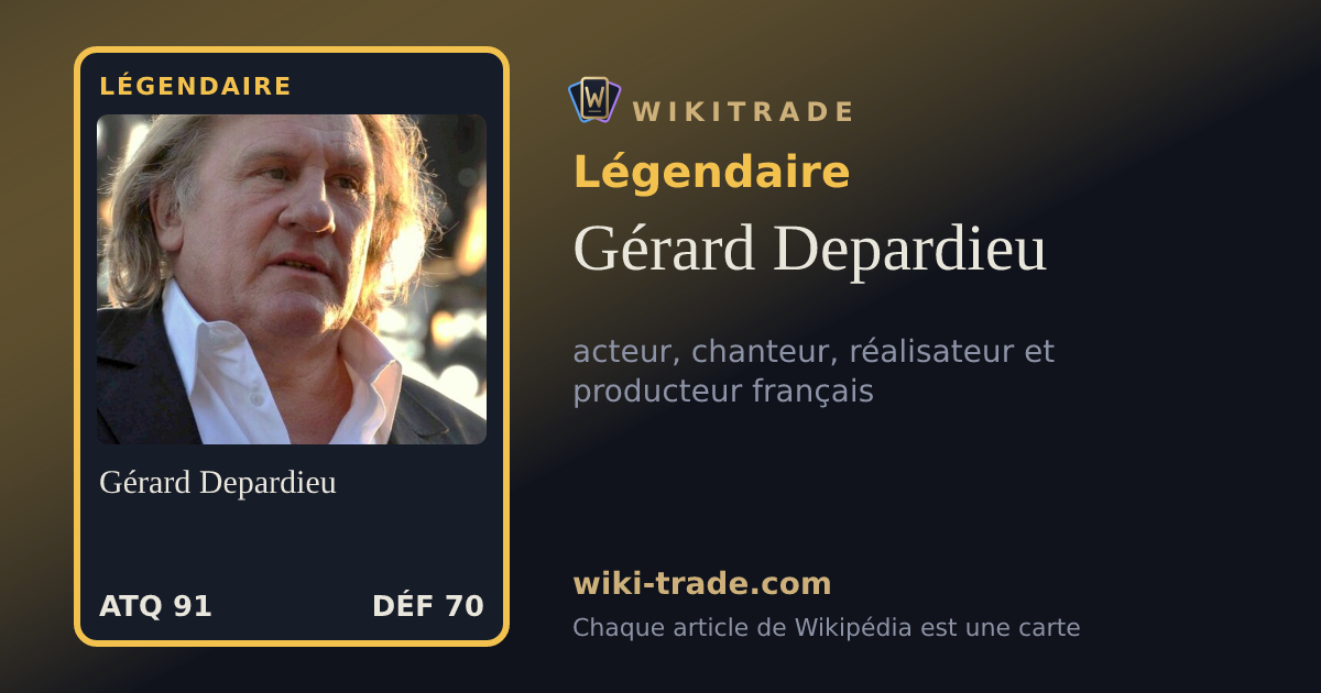 Gérard Depardieu — carte Légendaire