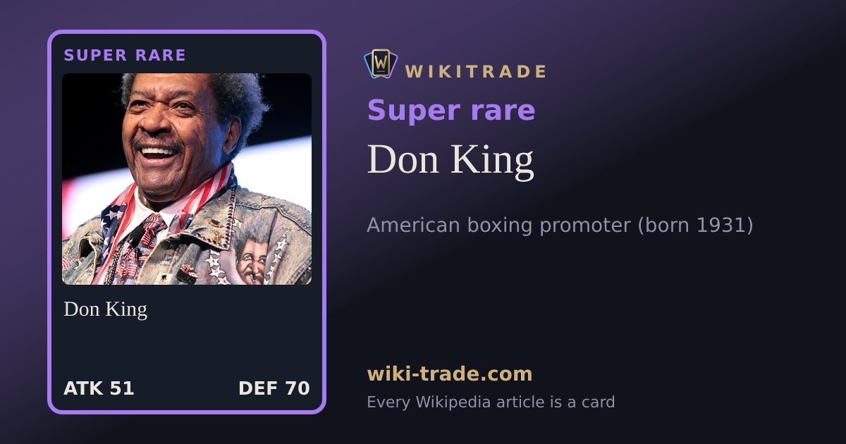 Don King — Super rare card
