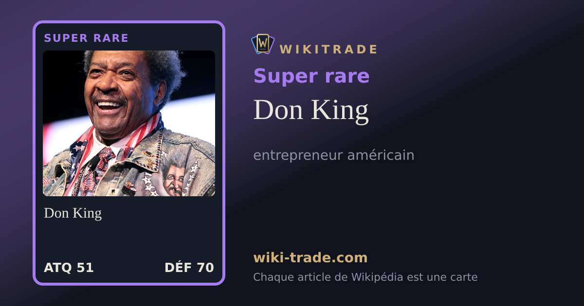 Don King — carte Super rare