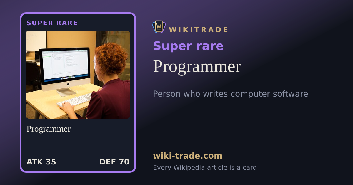Programmer — Super rare card