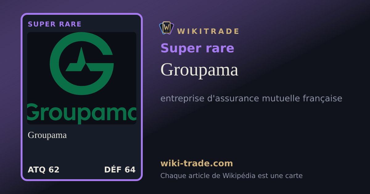 Groupama — carte Super rare