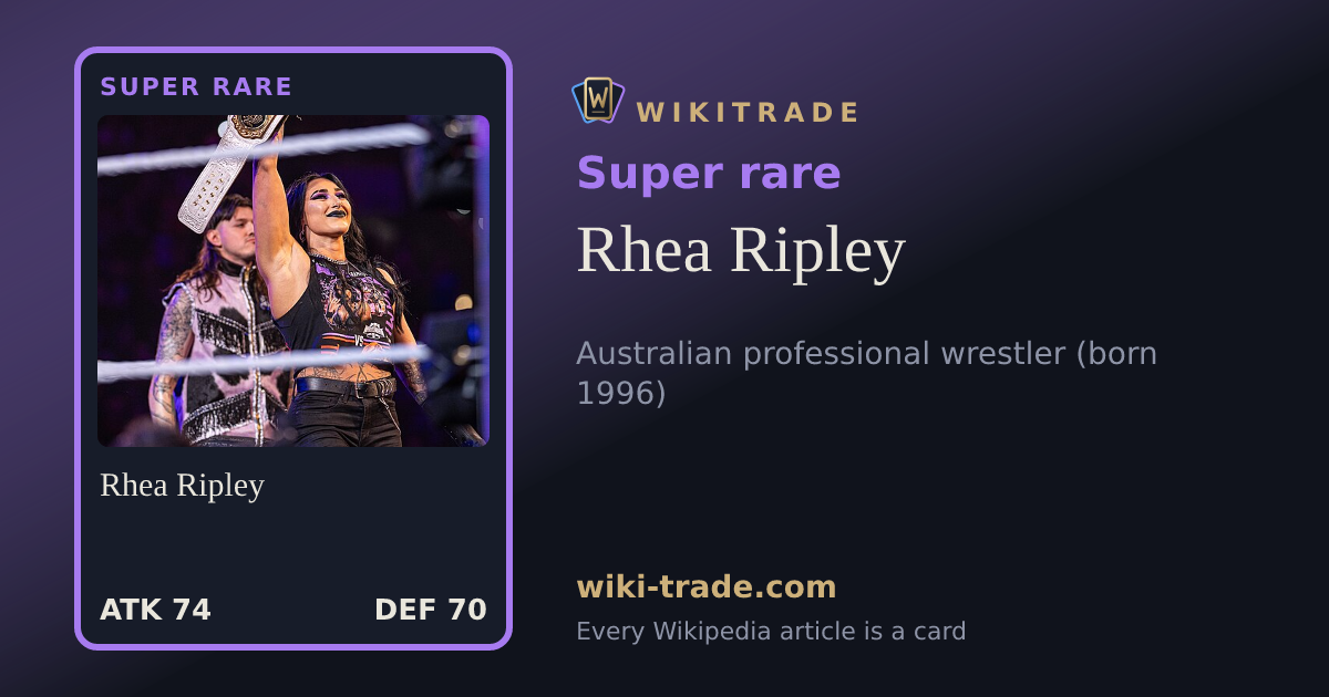 Rhea Ripley — Super rare card